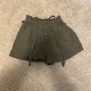 American eagle green paper bag shorts